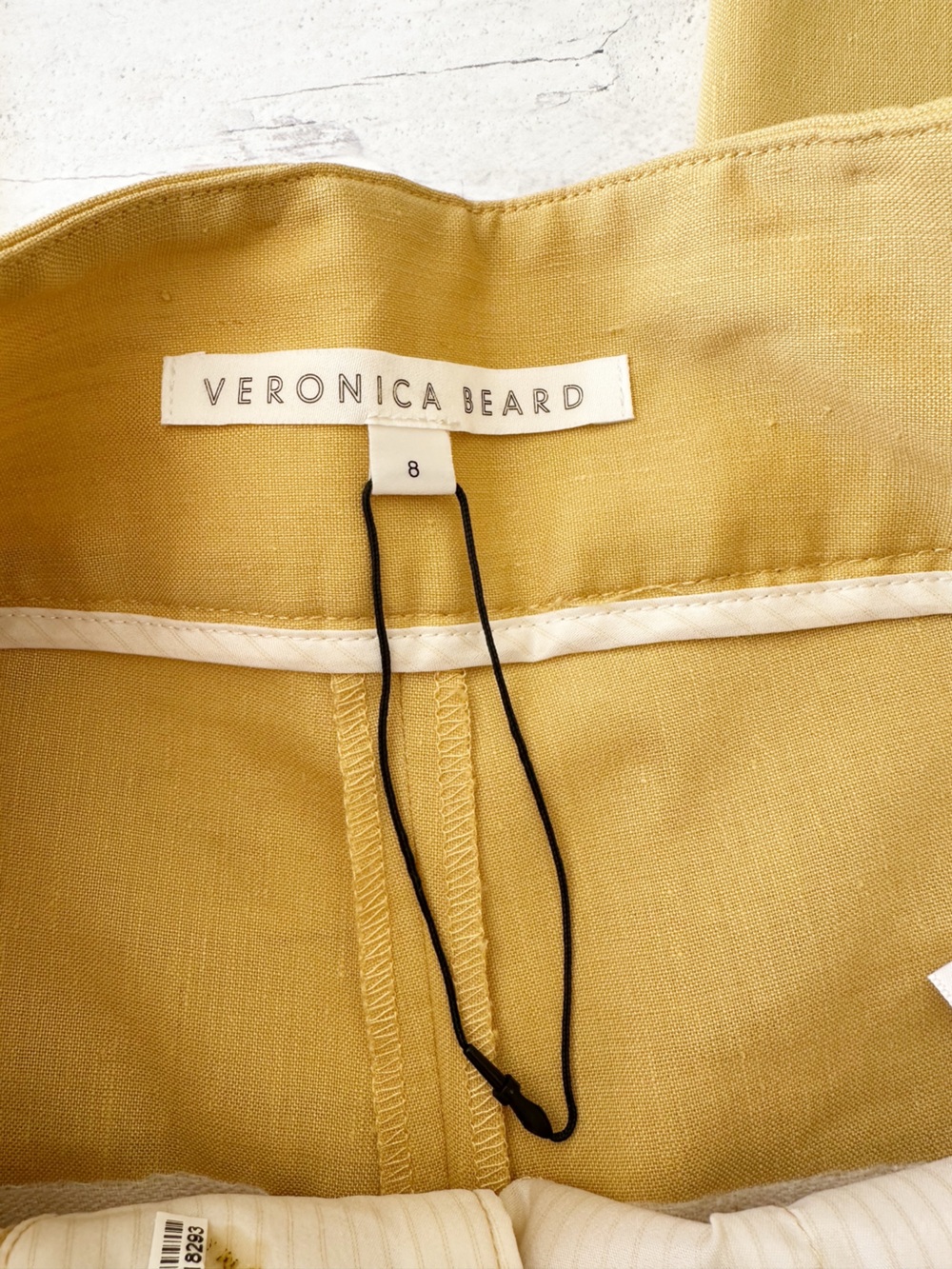 Veronica Beard • Aubrie High Rise Wide Leg Linen Blend Crop Pant - Picture 10 of 11